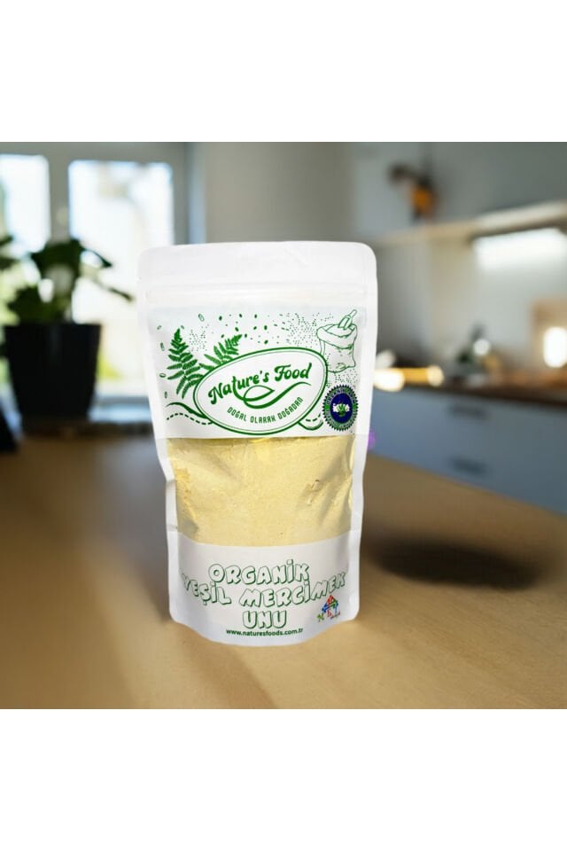 Organik Yeşil Mercimek Unu 500gr Pestisit Analizli Organik Sertifikalı