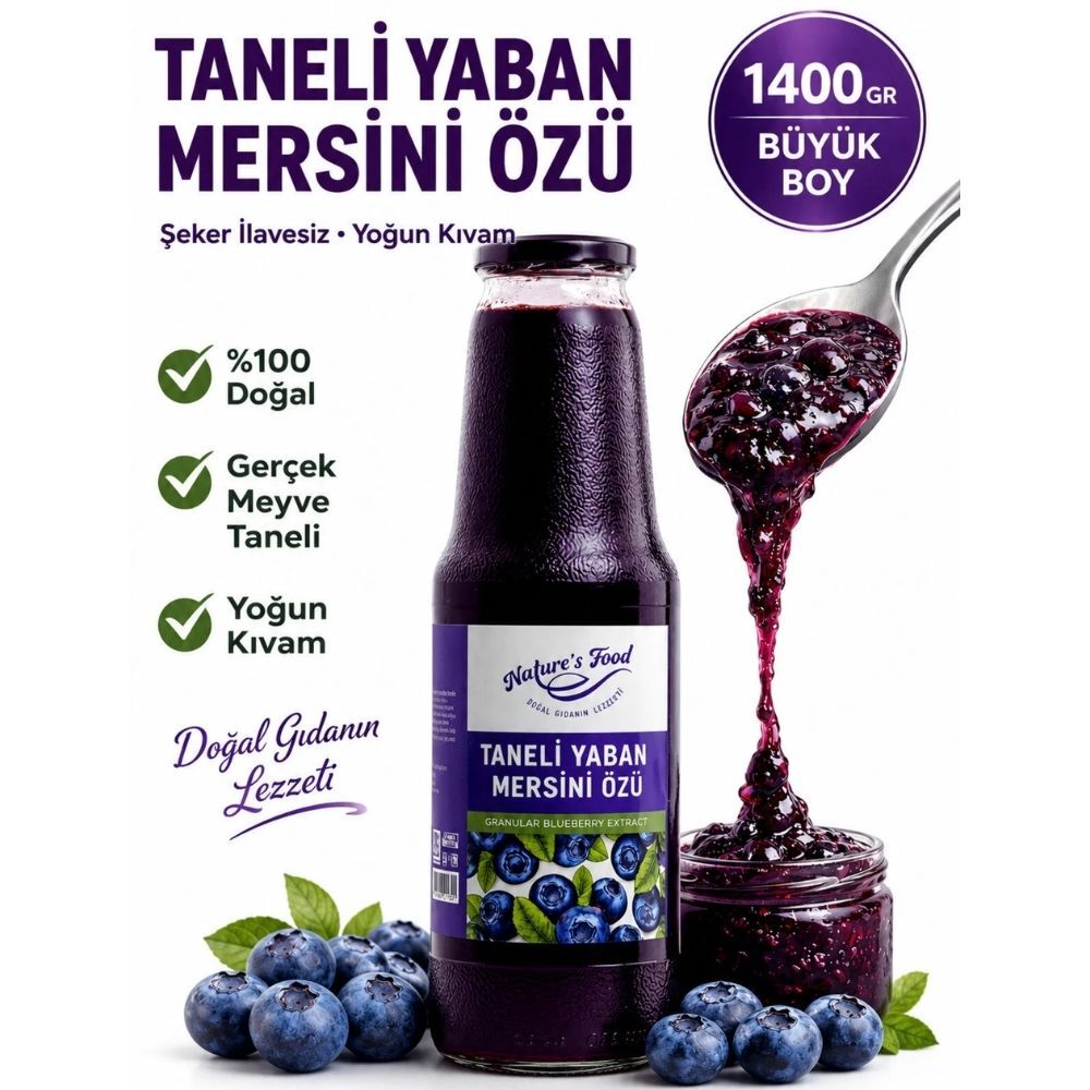 Taneli Yaban Mersini Özü 1400gr