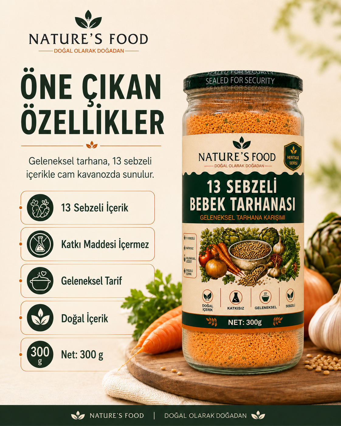 13 Sebzeli Bebek Tarhanası